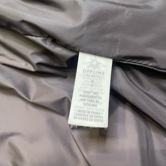 Offline‎ By Aerie Hooded Brown Cheetah Print Puffer Jacket Womens Small Full Zip - Picture 5 of 12